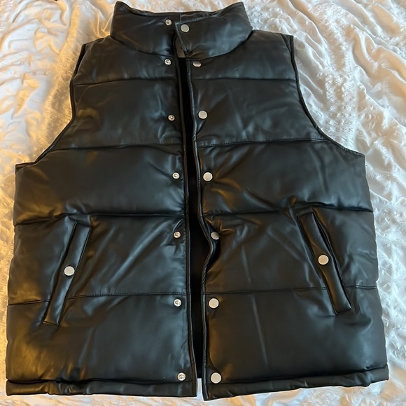 Authentic Deadwood Leather Puffer Vest - Picture 3 of 4